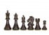 Piezas de ajedrez King's Bridal ebonisadas 3,75''